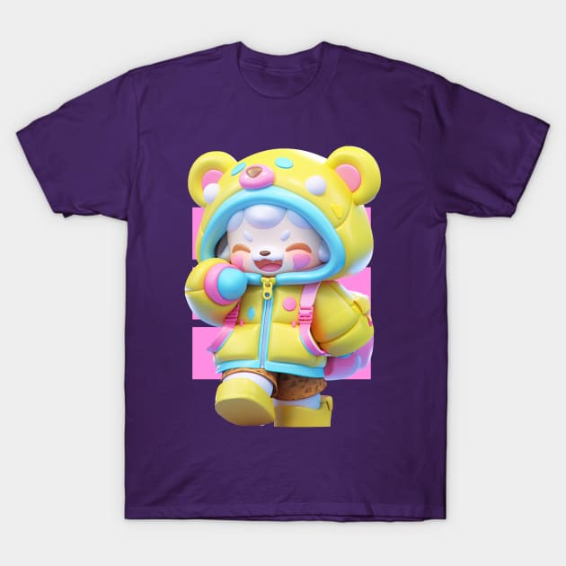 AKBLM - SHIBBY GENKI 元気 KUMA | 3D KAWAII CHIBI BABY MASCOT T-Shirt by AKBLM